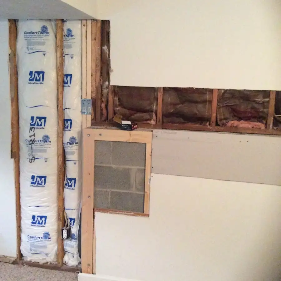 Wall insulation replacement during Contents Cleaning & Restoration in Natchitoches
